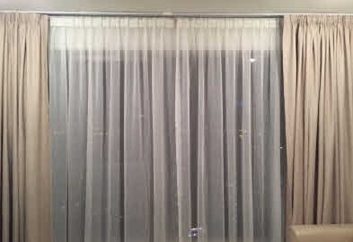 Motorized Curtain with Sheer and Blackout