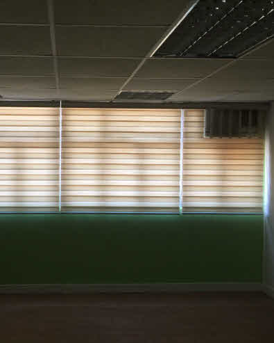 Zebra Blinds installed in the office