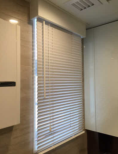 Wooden Venetian Blind with White Paint